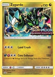 Zygarde SM48 Staff Prerelease Promo