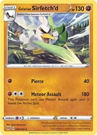 Galarian Sirfetchd 98 189 Cracked Ice holo