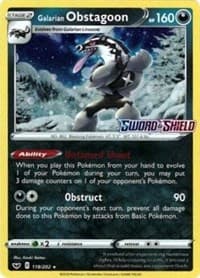 Galarian Obstagoon 119 202 Cosmos Holo