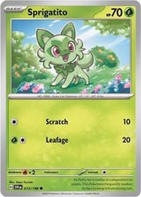 Sprigatito 013 198 Mirage Holo