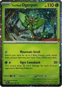 Teal Mask Ogerpon Cosmos Holo Gamestop Exclusive